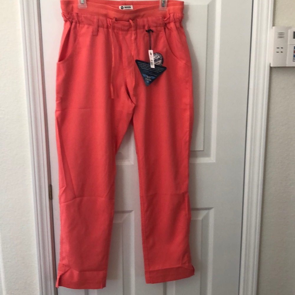 Koi coral peach scrub pants